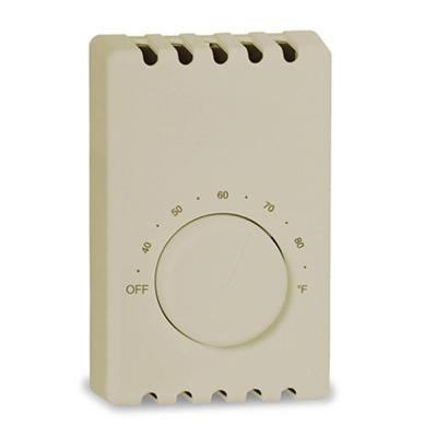 Double-Pole 22 Amp 120/240-Volt Wall-Mount Mechanical Non-Programmable Thermostat in Taupe